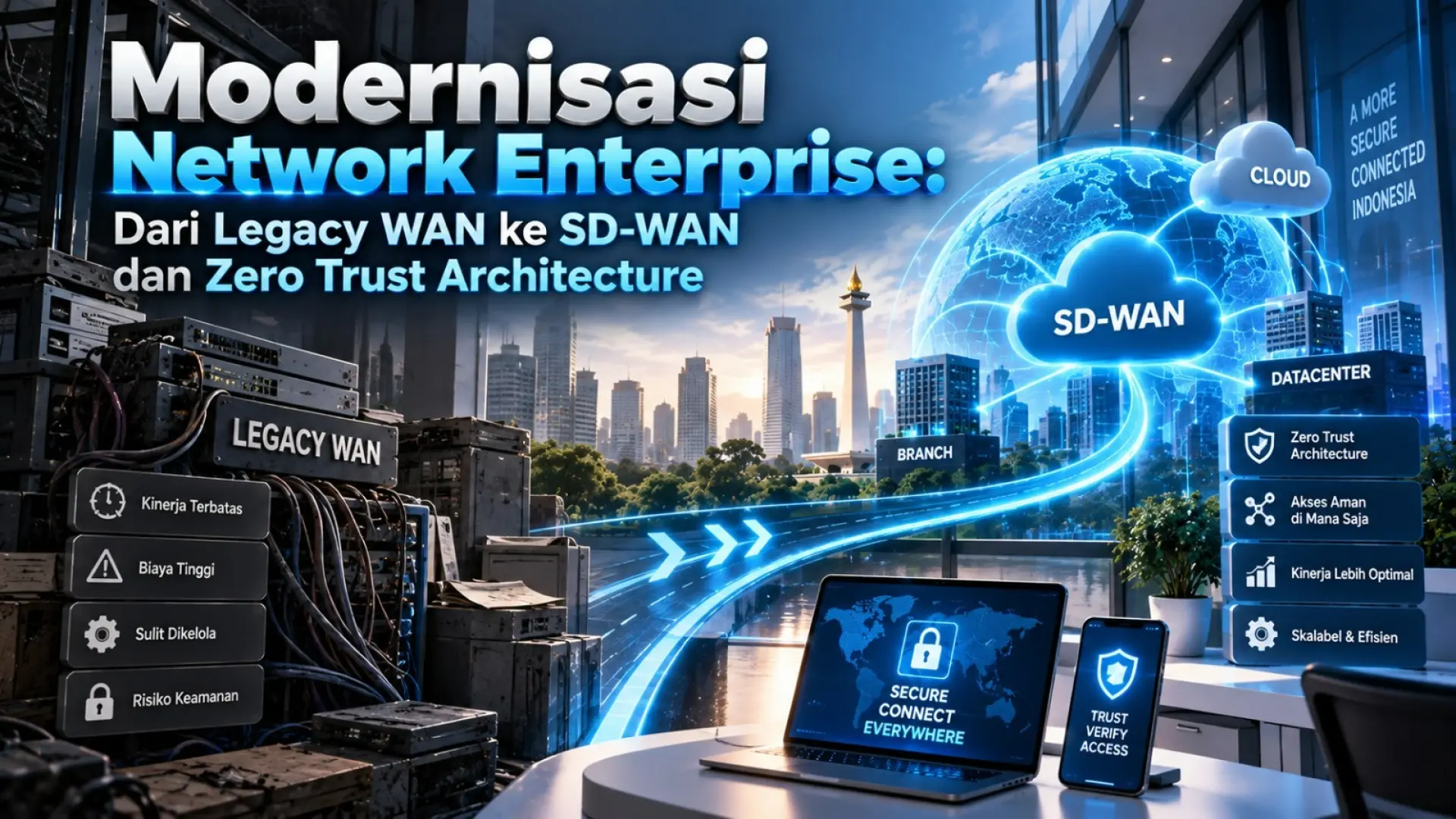 Modernisasi Network Enterprise: Dari Legacy WAN ke SD-WAN dan Zero Trust Architecture